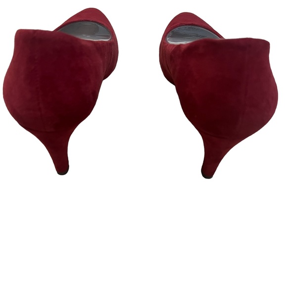 AEROSOLS DARK RED SUEDE PUMPS - Picture 3 of 5